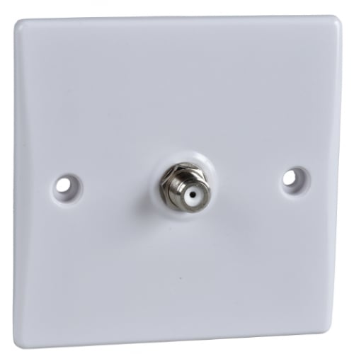 Schneider GU7030 Ultimate 1 Gang White Satellite Socket