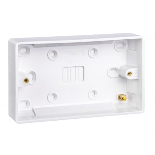 Schneider GU9225 Ultimate 2 Gang 25mm White Moulded Surface Box