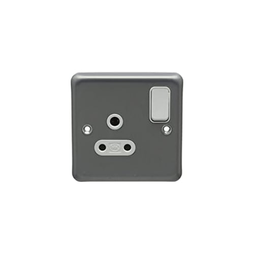MK K2881BRC 1 Gang 5 Amp DP Switch Socket Brushed Chrome