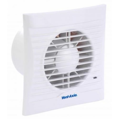 Vent Axia Silhouette 100HT 100mm Slimline Humidstat Axial Fan - 454057