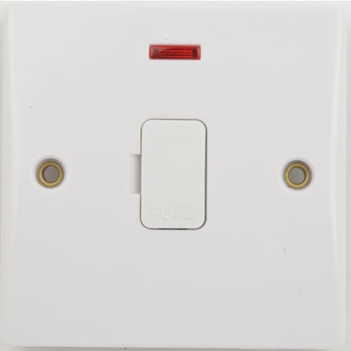 Schneider GU5004 Ultimate 13a Unswitch Fused Connection Unit Neon F/O