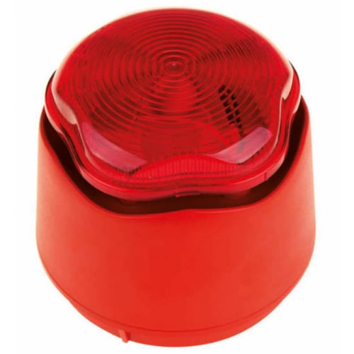 ESP CB-1R Red Banshee Electronic Sounder with Red Lens strobe