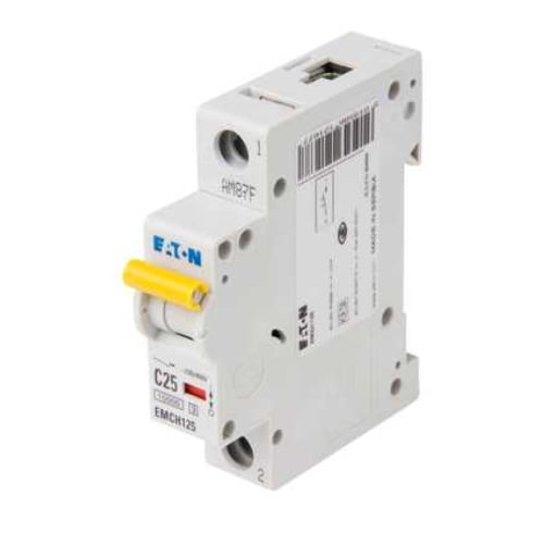 Eaton MEM EMCH125 25 Amp 1 pole type C 15kA Memshield 3 MCB