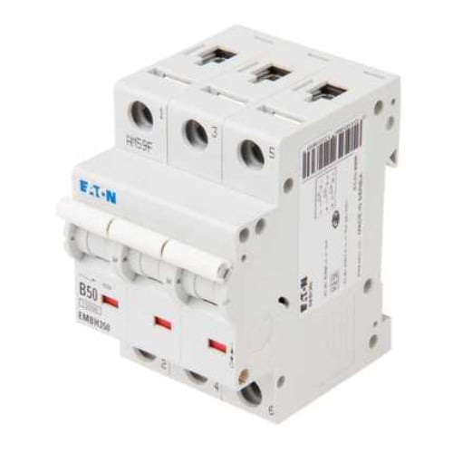 Eaton MEM EMBH350 50 Amp 3 pole type B 15kA Memshield 3 MCB