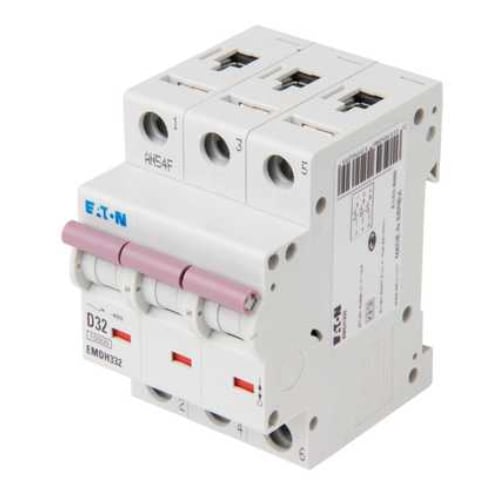 Eaton MEM EMDH332 32 Amp 3 pole type D 15kA Memshield 3 MCB