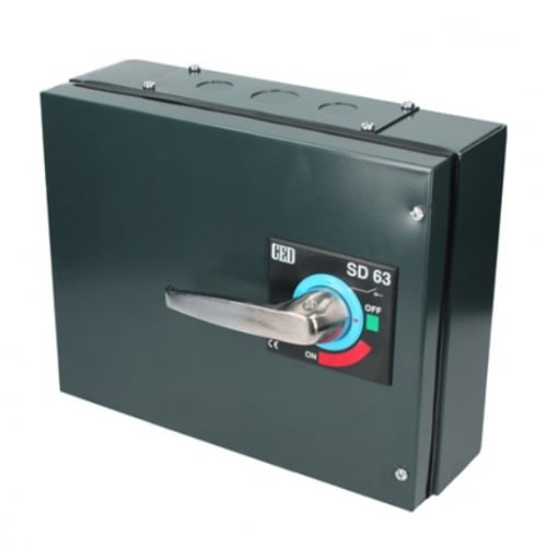 CED SD63 63amp TPN Isolator Switch Disconnector 500volt