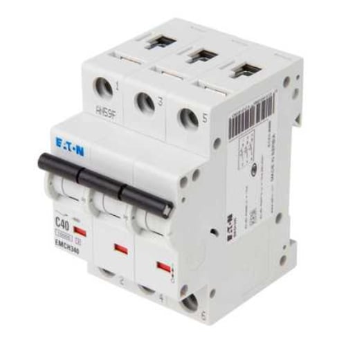 Eaton MEM EMCH340 40 Amp 3 pole type C 15kA Memshield 3 MCB