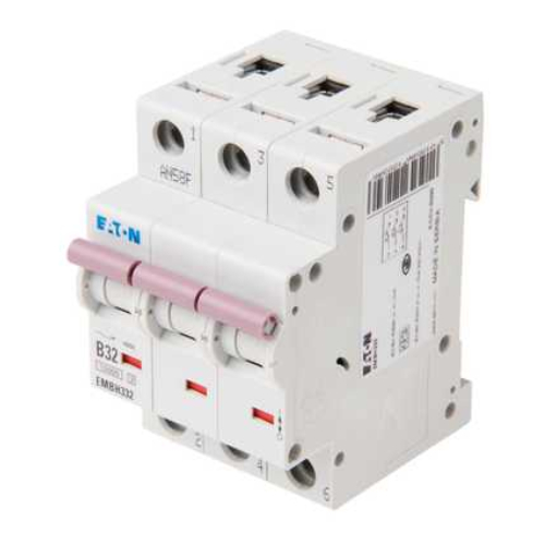 Eaton MEM EMBH332 32 Amp 3 pole type B 15kA Memshield 3 MCB