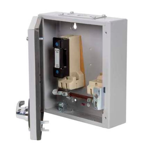 Eaton MEM 30KXSC2F 32amp 415v SPSN switch fuse with HRC fuse