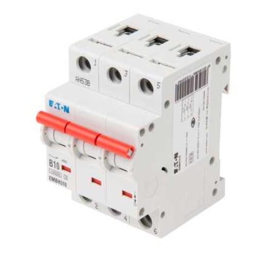 Eaton MEM EMBH310 10 Amp 3 pole type B 15kA Memshield 3 MCB