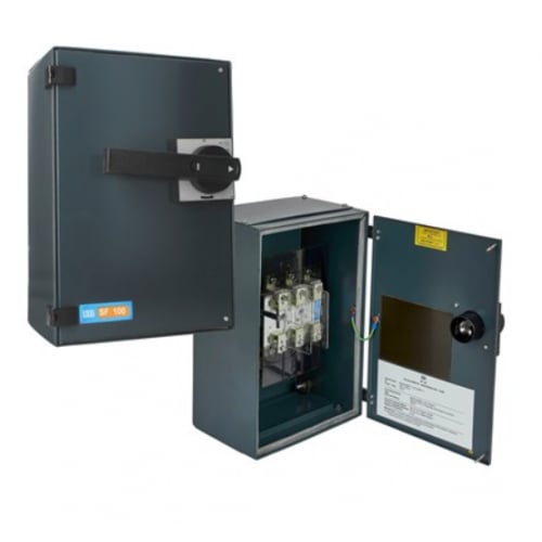 CED SF100 100amp TPN Switchfuse 500volt with 3 x 100amp HRC Fuses