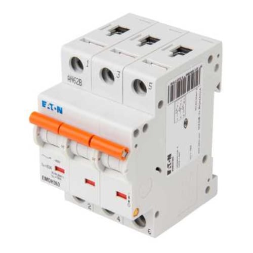 Eaton MEM EMDH363 63 Amp 3 pole type D 15kA Memshield 3 MCB