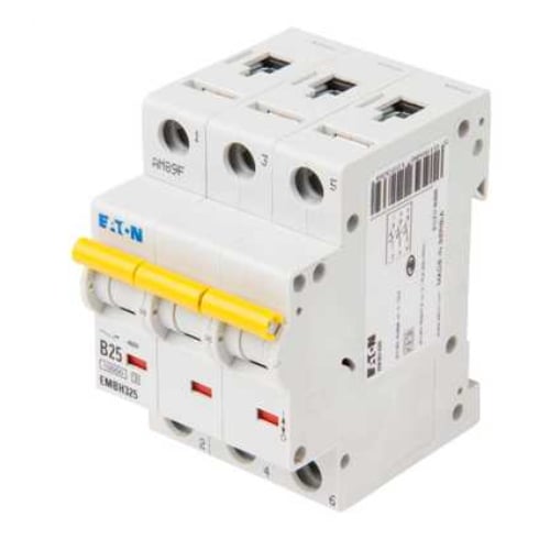Eaton MEM EMBH325 25 Amp 3 pole type B 15kA Memshield 3 MCB