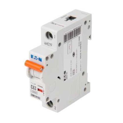 Eaton MEM EMCH163 63 Amp 1 pole type C 15kA Memshield 3 MCB