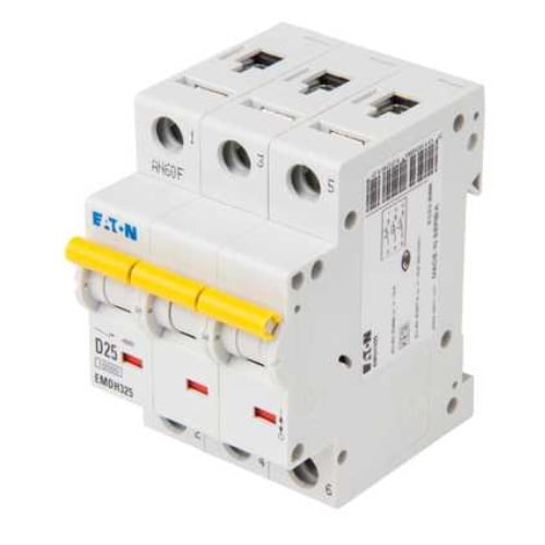 Eaton MEM EMDH325 25 Amp 3 pole type D 15kA Memshield 3 MCB