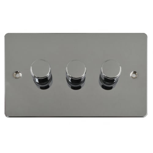Schneider GU6232CPC 3g 2w 250w/VA Push ON/Off Dimmer Polished Chrome