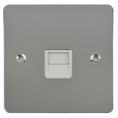 Schneider GU7262WPC 1g Slave BT Socket White Insert Polished Chrome