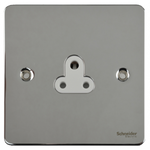 Schneider GU3270WPC 1g 2a Un-switched Socket White Insert Pol. Chrome