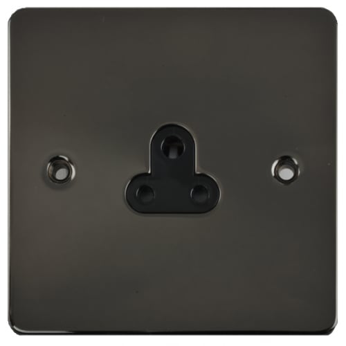 Schneider GU3270BBN 1g 2a Un-switched Socket Black Insert Black Nickel