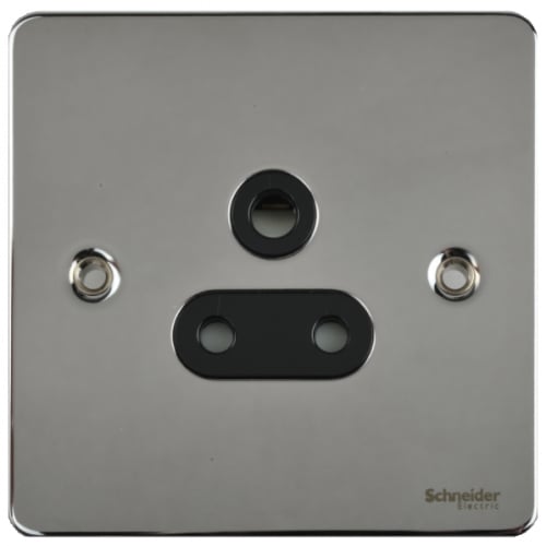 Schneider GU3280BPC 1g 5a Un-switched Socket Black Insert Pol. Chrome