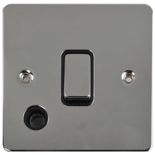 Schneider GU2213BPC 20a DP Switch+Flex Out. Black Insert Pol. Chrome