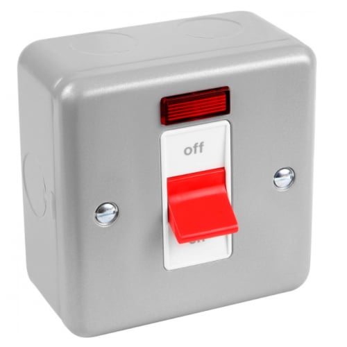 MK K5240ALM 32a DP Surface Metalclad Plus Switch with Neon