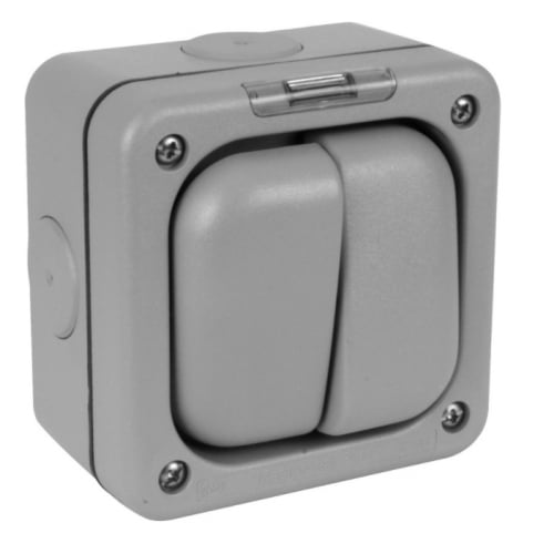 MK K56422GRY 2 Gang IP66 Masterseal Plus empty Switch Enclosure
