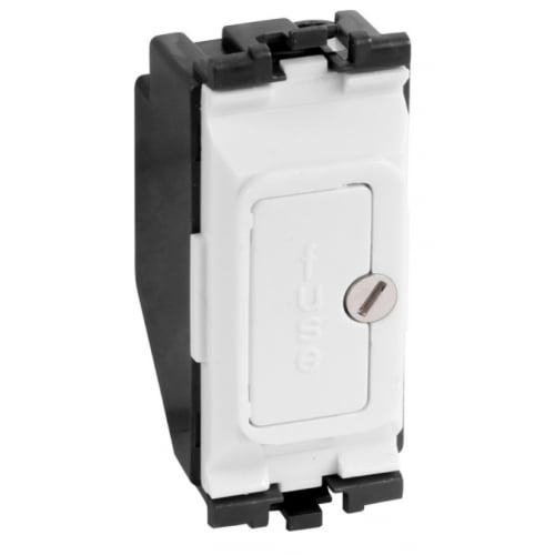 MK K4890WHI 13 Amp White Fuse Unit Grid Plus Module