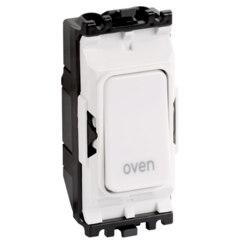 MK K4896OVWHI 20a DP Grid Plus Switch module marked OVEN