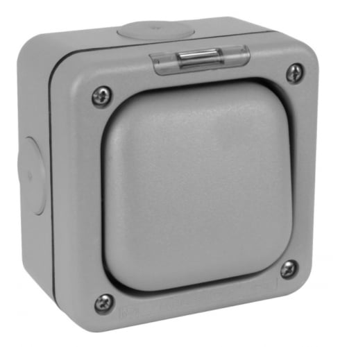 MK K56406GRY 1 Gang Double Pole 10amp IP66 Exterior Switch