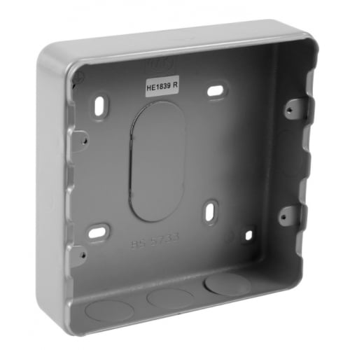 MK K8893ALM 6 or 8 Gang Grid Surface Box