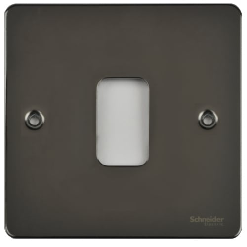 Schneider Get GUG01GBN 1 Gang Grid Plate with Grid, Black Nickel