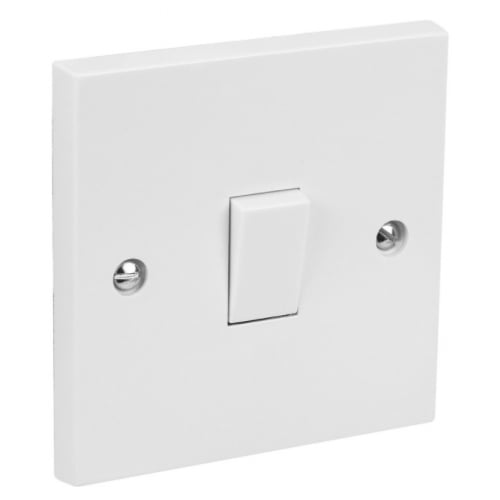 CED INT 1gang 10amp Intermediate Switch White square edge