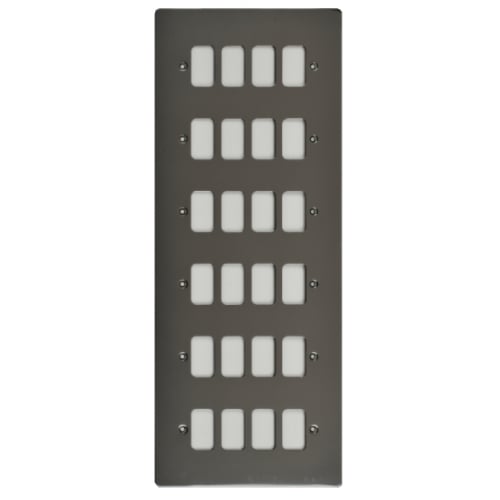 Schneider Get GUG24GBN 24 Gang Grid Plate with Grid, Black Nickel