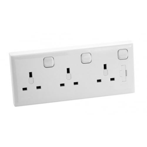 CED CS1-3 3g 13a switch socket for 1gang or 2gang flush box