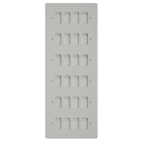 Schneider Get GUG24G 24 Gang Grid Plate with Grid, White Plastic