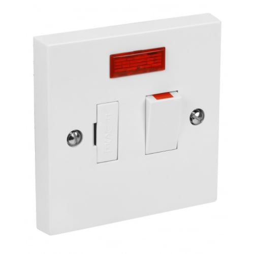 CED SPSN 13a Fused Switched connection unit with neon side flex outlet