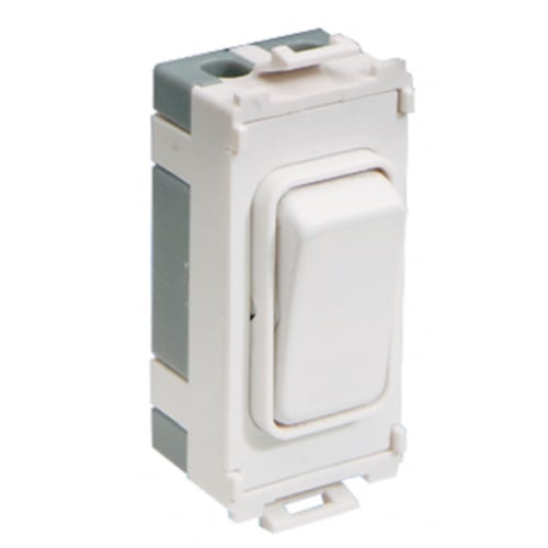Schneider Get GUG20DPW 20ax Double Pole Grid Switch White
