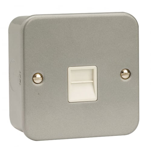 Click Scolmore CL120 Metalclad Single Master Telephone Socket