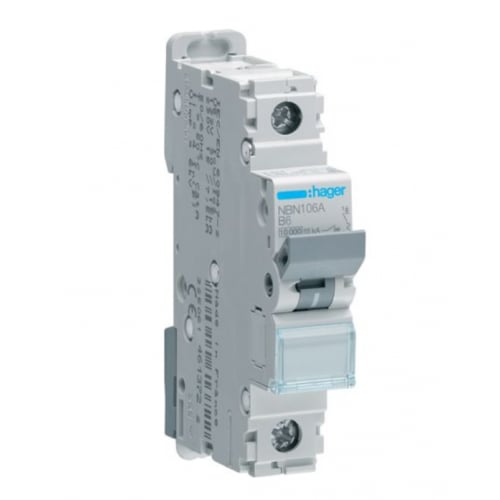 Hager NBN110A 10a 10ka SP Type B MCB