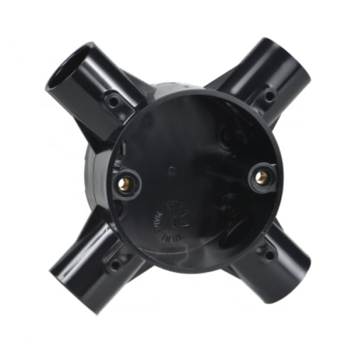 Schneider Mita 20CJB6B 20mm Black 4 Way Intersection Box