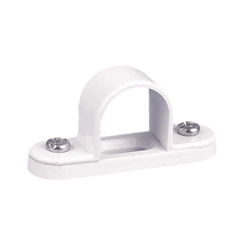 Deligo SB20W 20mm Steel Spacer Bar Saddles White PVC Coated