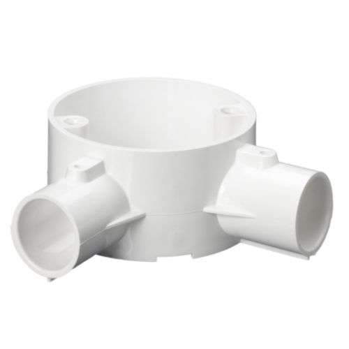 Schneider Mita 25CJB4W 25mm White 2 Way Angle Besa Box