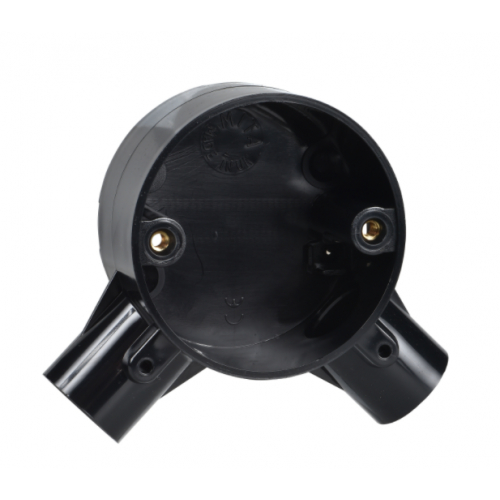 Schneider Mita 25CJB4B 25mm Black 2 Way Angle Besa Box