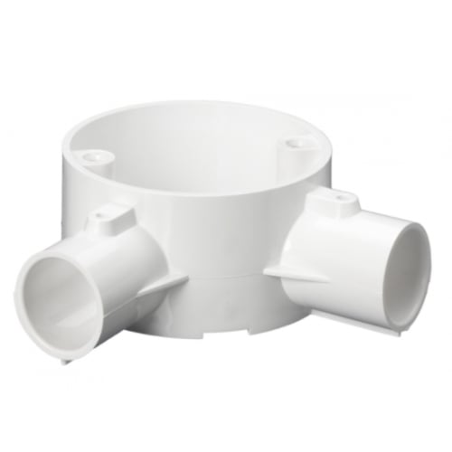 Schneider Mita 20CJB4W 20mm White 2 Way Angle Besa Box