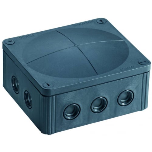 Wiska Combi 1210/5 Black IP66 5 way 10.0mm 57amp Waterproof Junction Box