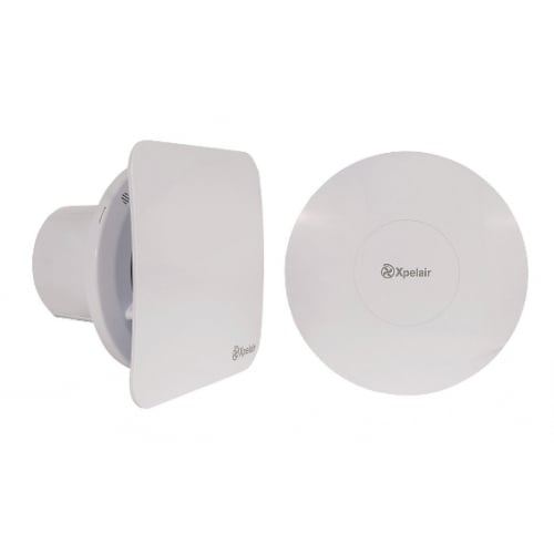 Xpelair C4PSR 078353 100mm Square/Round Contour Pullcord Extract Fan