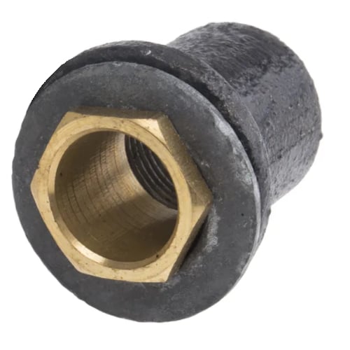 Metpro 25mm Black enamel flange coupler