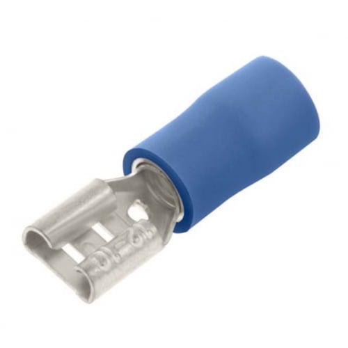 Unicrimp QBPO63F 6.3mm Blue Pre Insulated Fast On Female Tab-100