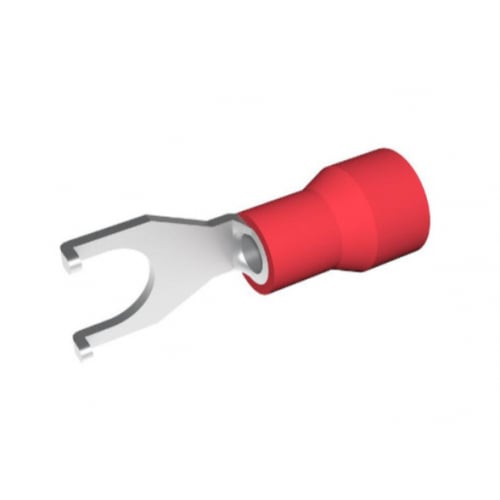 Partex RFS43 4.3mm Pre Insulated Flanged Fork Terminal (Bag of 100) 